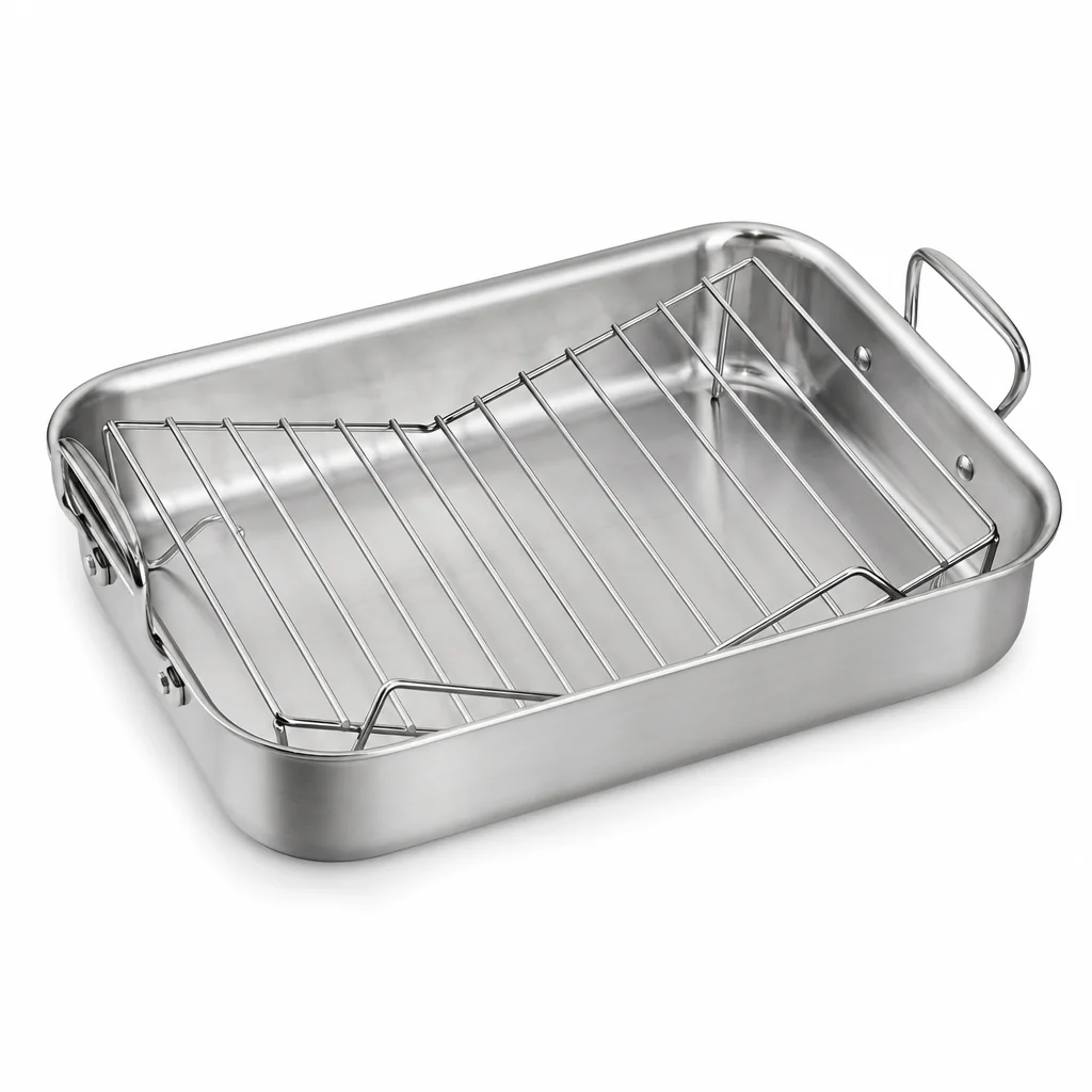 Northline Roasting Pan with V-Rack, 16-Inch product photograph on a clean studio background